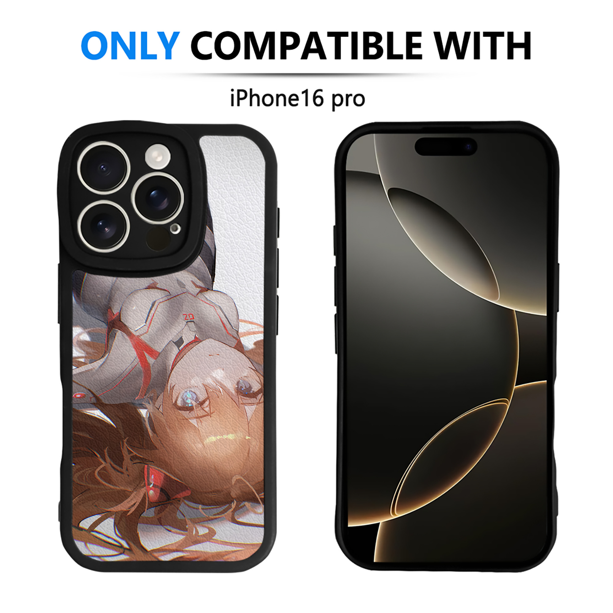 （画像用） EVA 新世紀エヴァンゲリオン 【iPhone 16シリーズ対応】シリコンスマホケース（レザー調） 材質：シリコン